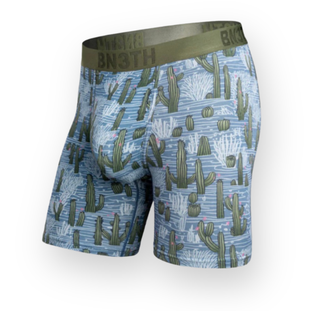 BN3TH - CLASSIC ICON BOXER BRIEF PRINT IN DESERT VISTA - FOG