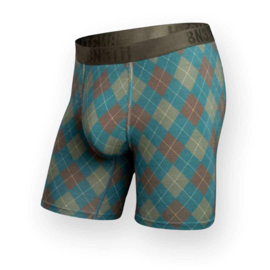 BN3TH - CLASSIC ICON BOXER BRIEF PRINT IN ARGYLE - RIVER