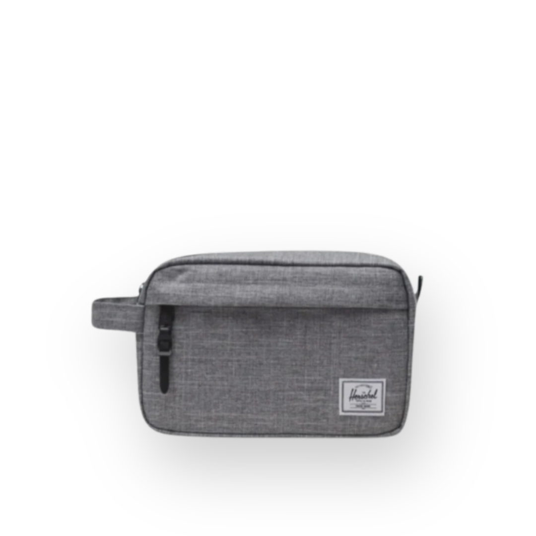 HERSCHEL - CHAPTER TRAVEL KIT IN RAVEN CROSSHATCH