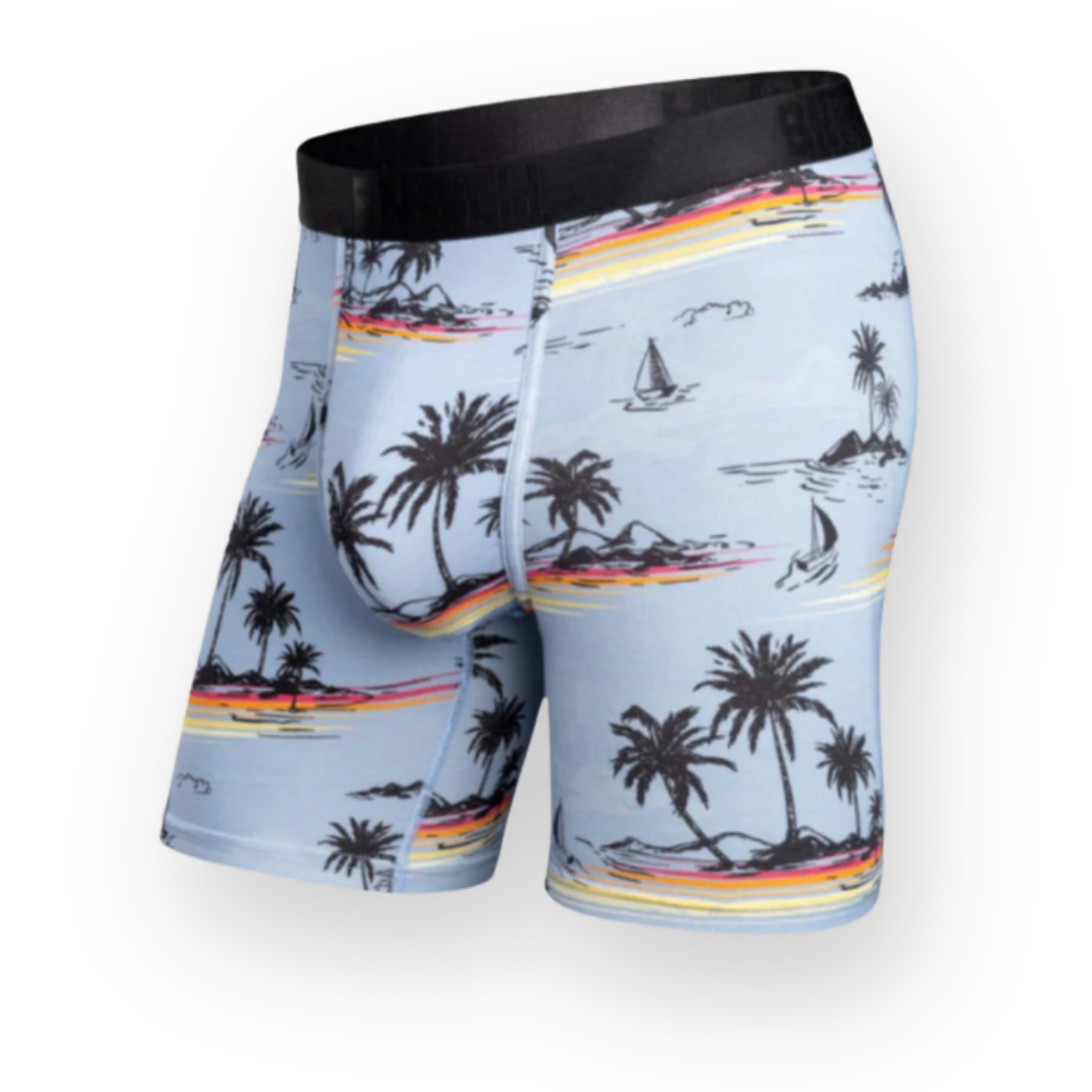 BN3TH - CLASSIC ICON BOXER BRIEF PRINT IN TAKE ME THERE - SKY