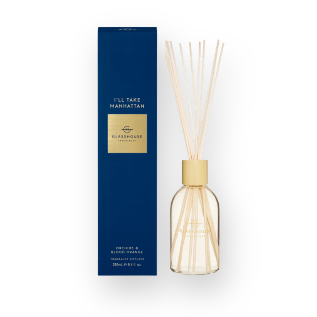 GLASSHOUSE FRAGRANCES - FRAGRANCE DIFFUSER IN I'LL TAKE MANHATTAN