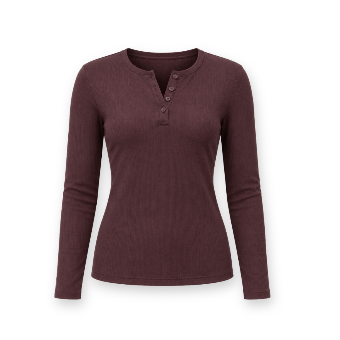 BOODY - AIRARIB LONG SLEEVE TOP IN MULBERRY