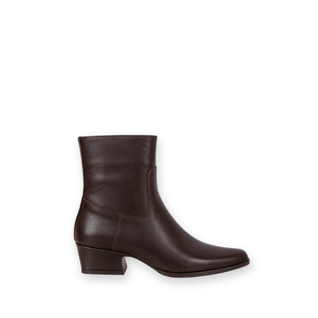 BUENO - CELESTE WESTERN BOOT IN BROWN LEATHER