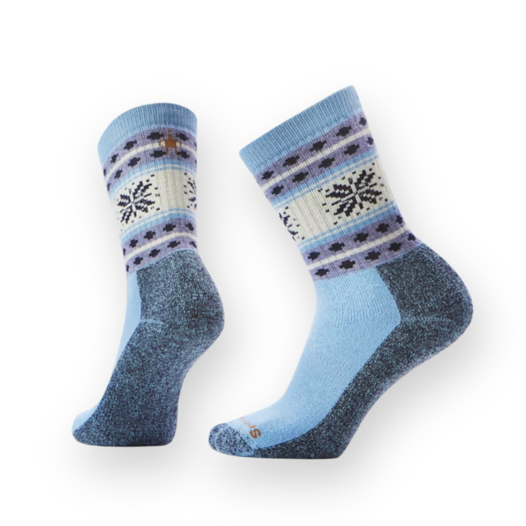 SMARTWOOL - EVERYDAY COZY SNOWFLAKE DREAM CREW SOCK IN SERENE BLUE