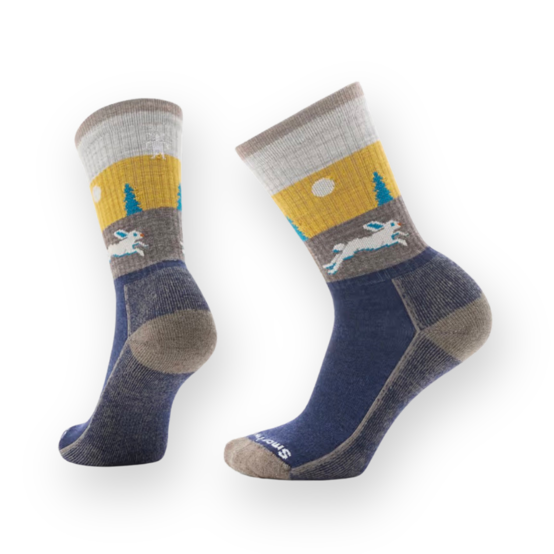 SMARTWOOL - EVERYDAY HARE CHASE CREW SOCK IN DEEP NAVY