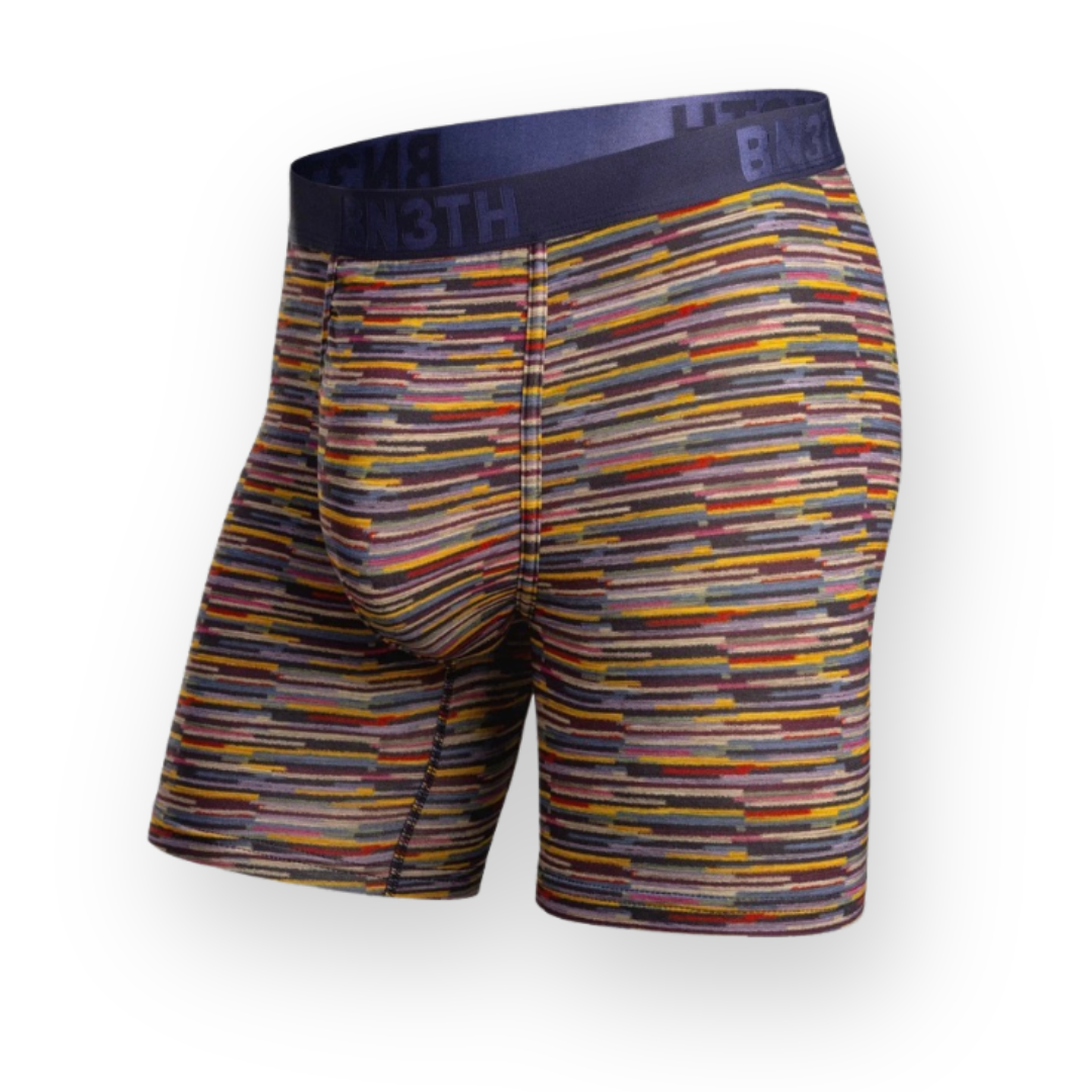 BN3TH - CLASSIC ICON BOXER BRIEF PRINT IN FUZZY STRIPE - SAND