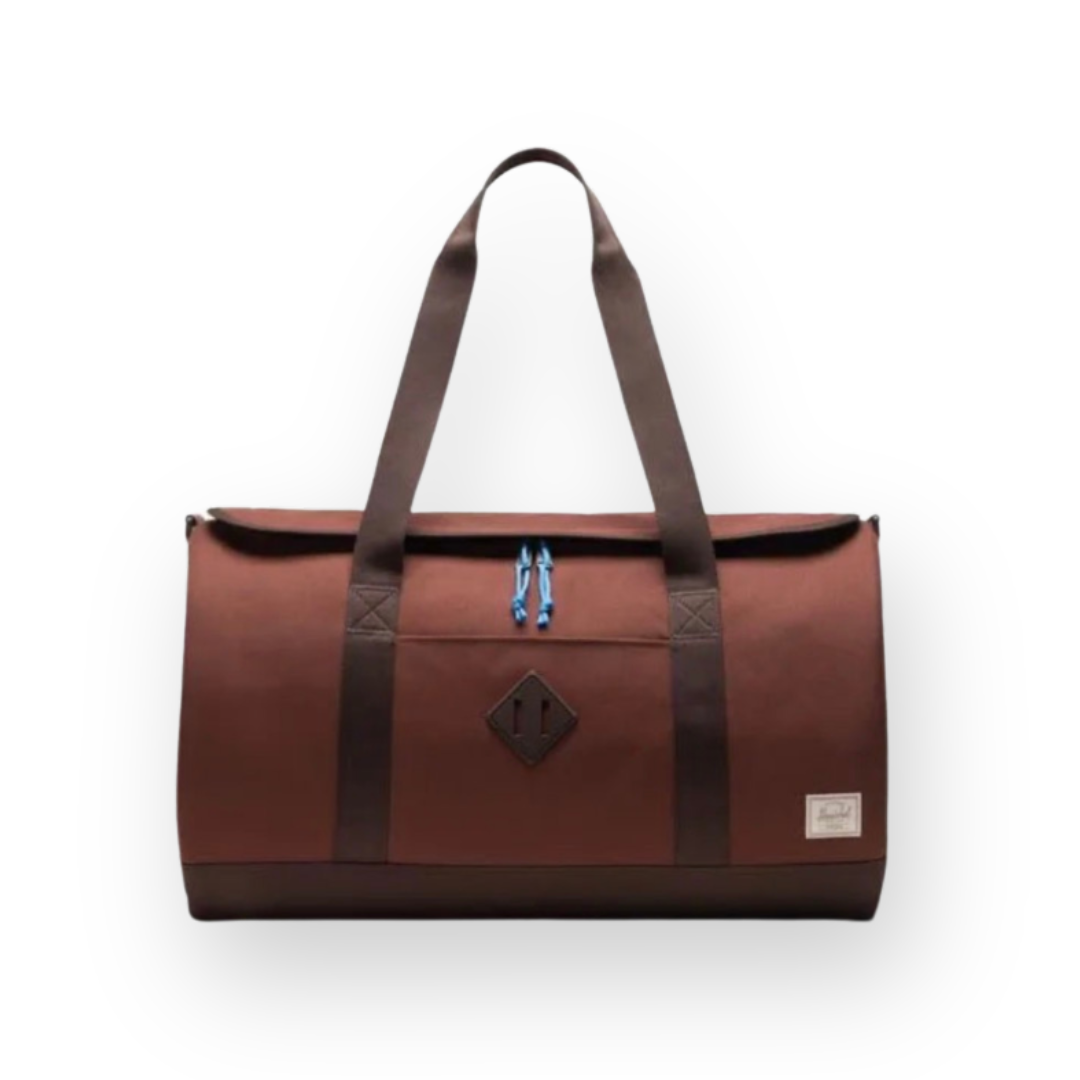 HERSCHEL - HERITAGE DUFFLE IN BITTER CHOCOLATE/DARK ROAST