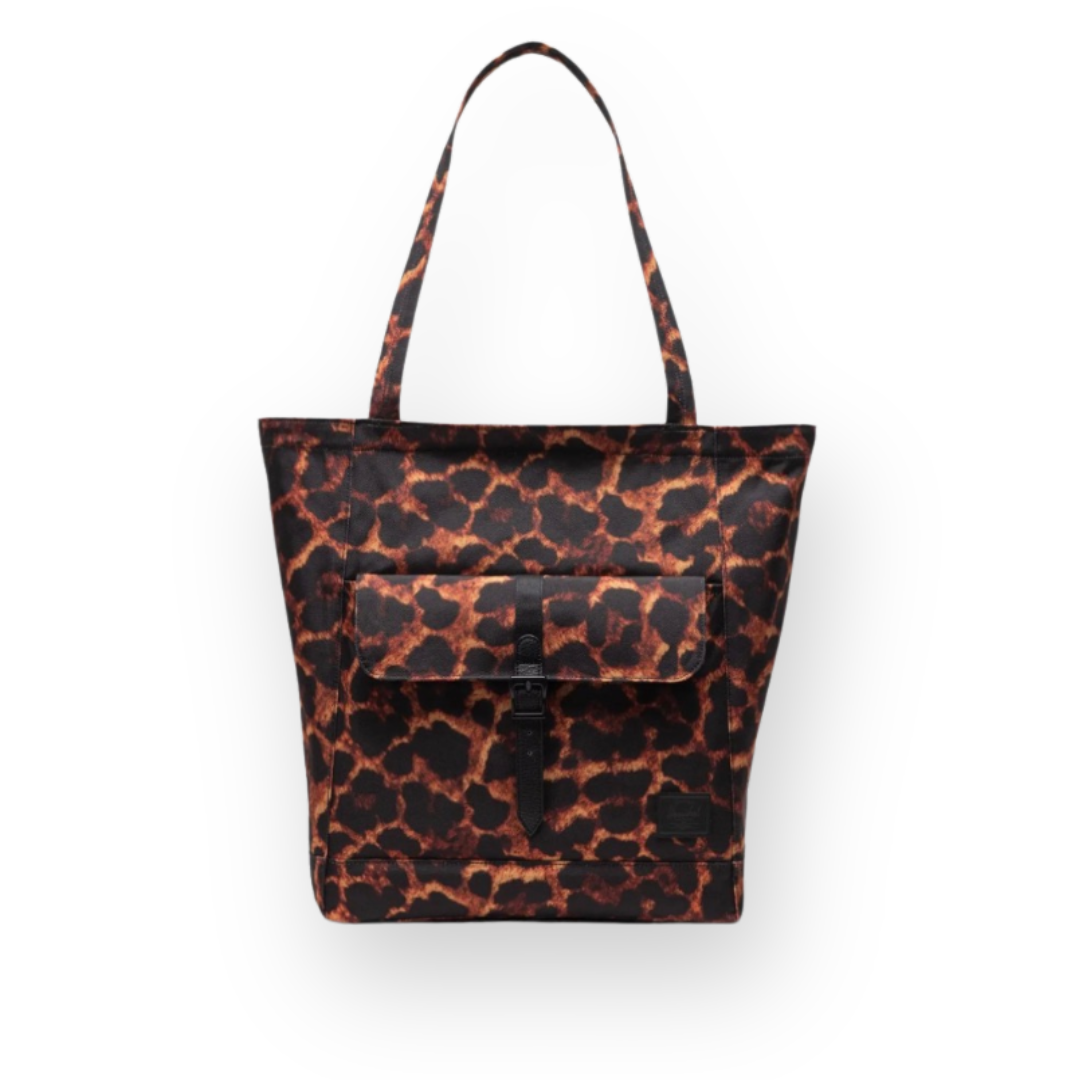 HERSCHEL - RETREAT TOTE IN DIGI LEOPARD