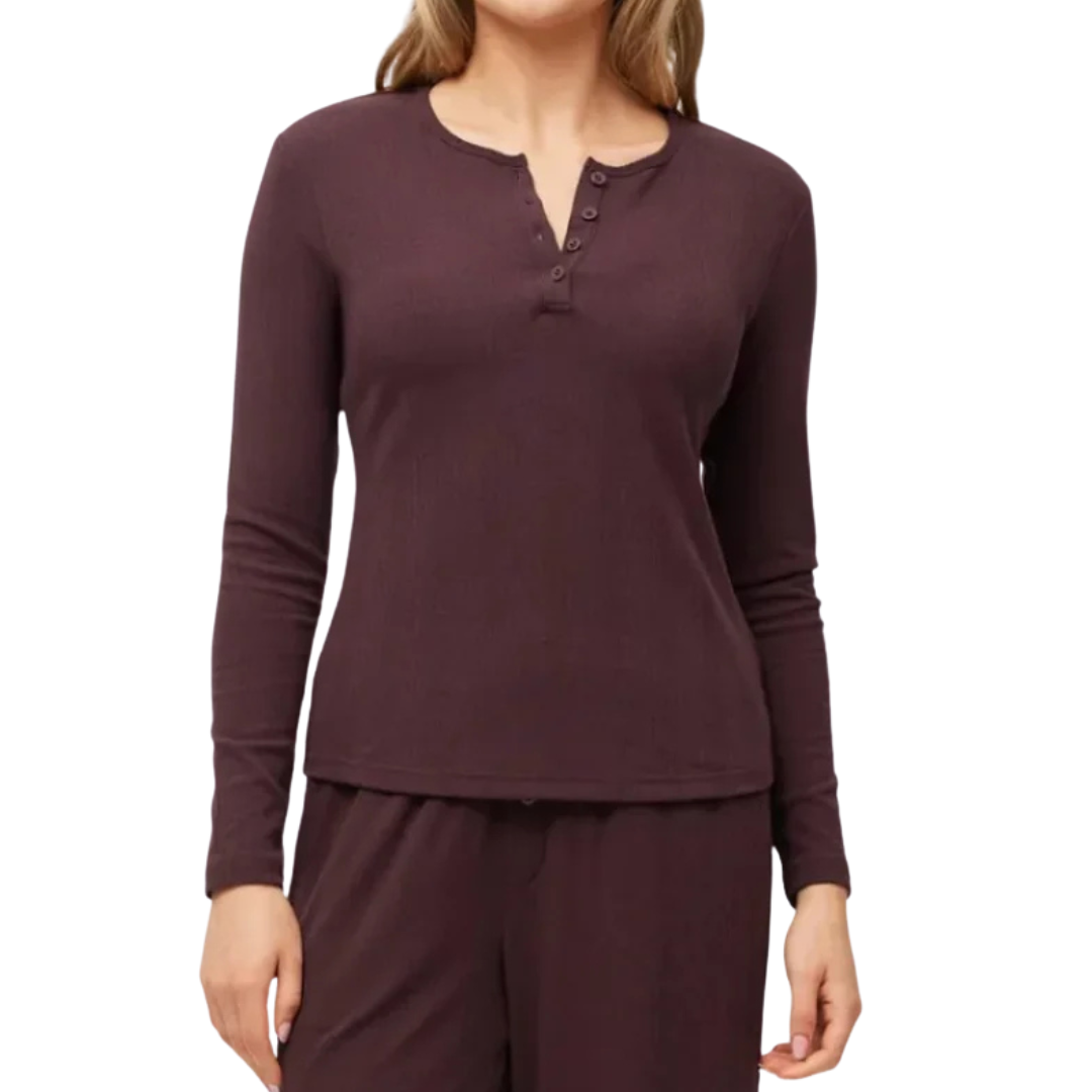 BOODY - AIRARIB LONG SLEEVE TOP IN MULBERRY