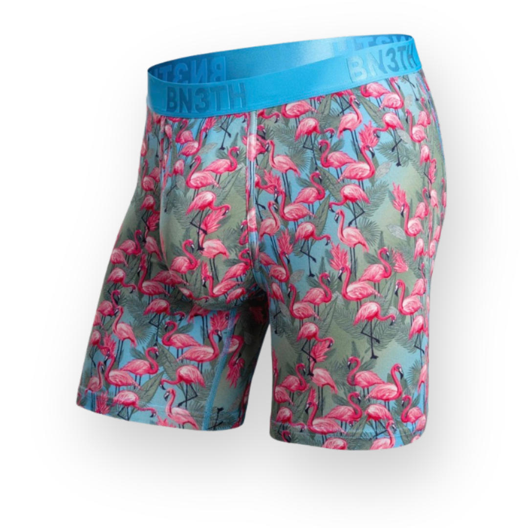 BN3TH - CLASSIC ICON BOXER BRIEF PRINT IN FLAMINGO - ETHEREAL