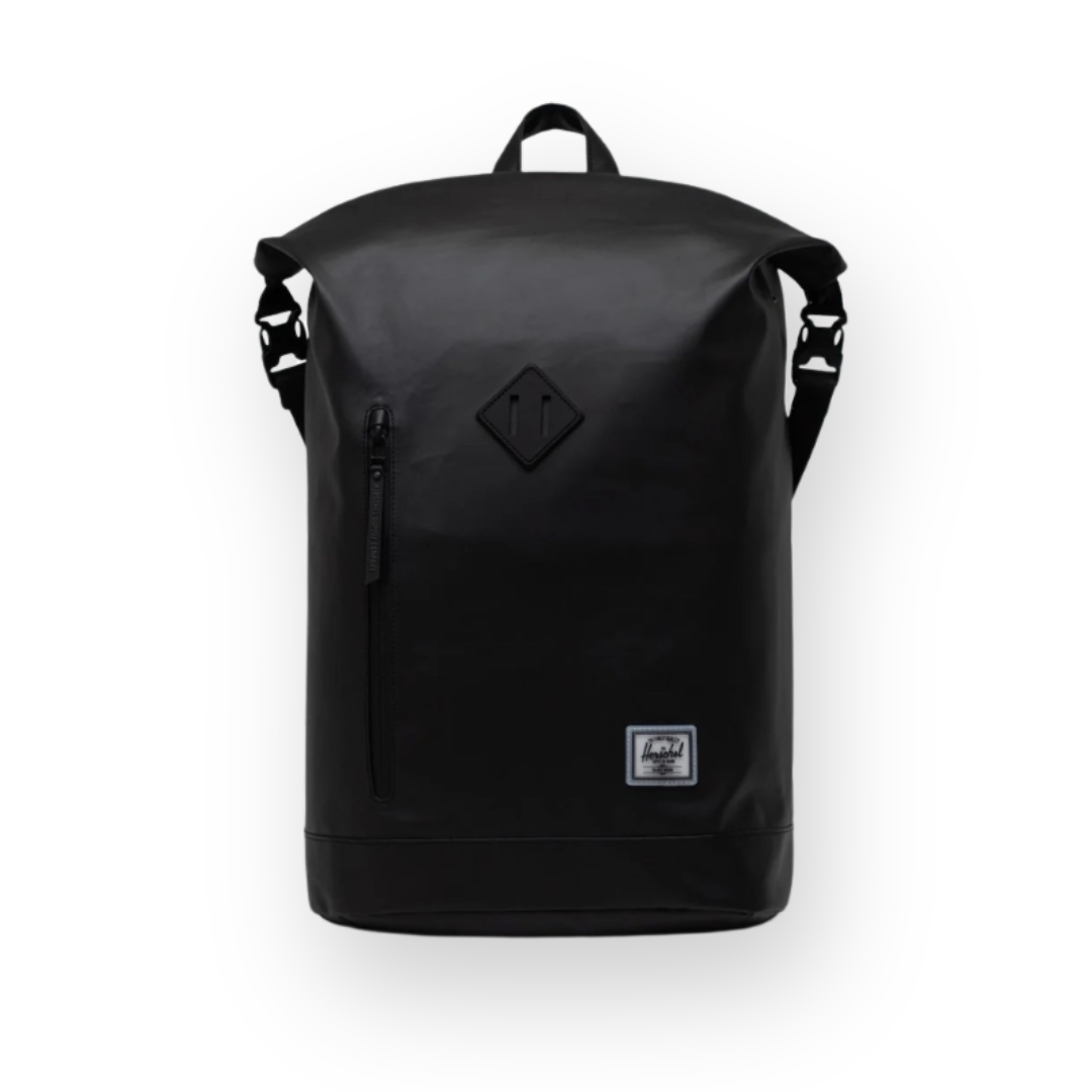HERSCHEL - ROLL TOP BACKPACK IN BLACK