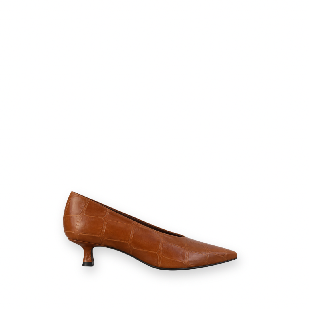 ANGEL ALARCON - MARGO PUMP 26524-273B IN CAMEL CROCO LEATHER