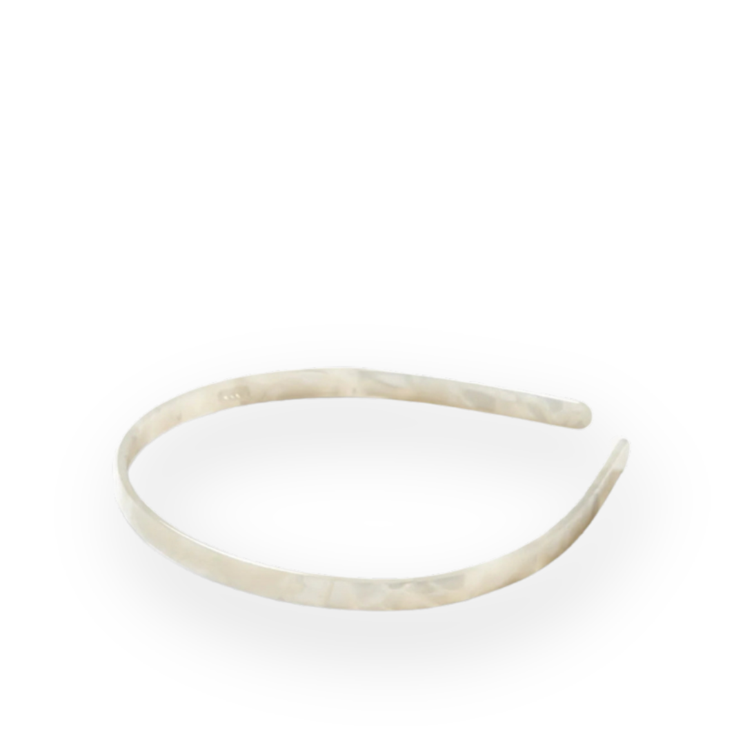 MACHETE - ULTRALIGHT THIN HEADBAND IN WHITE SHELL