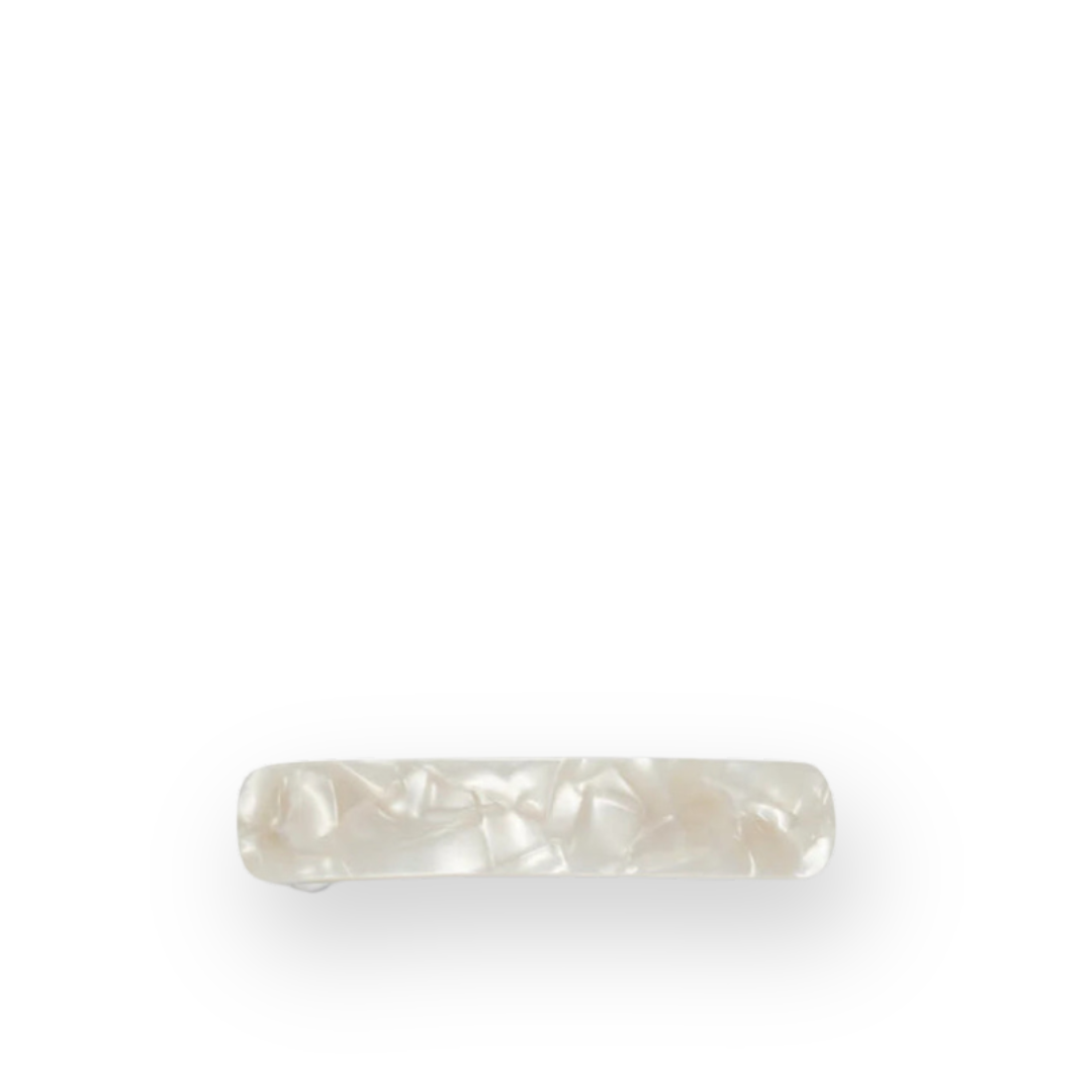 MACHETE - NO. 3 HEIRLOOM BARRETTE IN WHITE SHELL