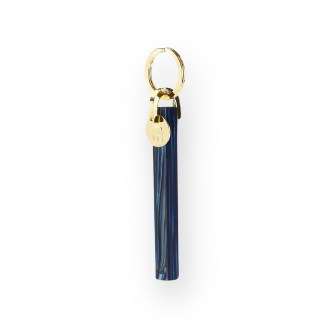 MACHETE - BAR KEYCHAIN IN INDIGO - GOLD HARDWARE