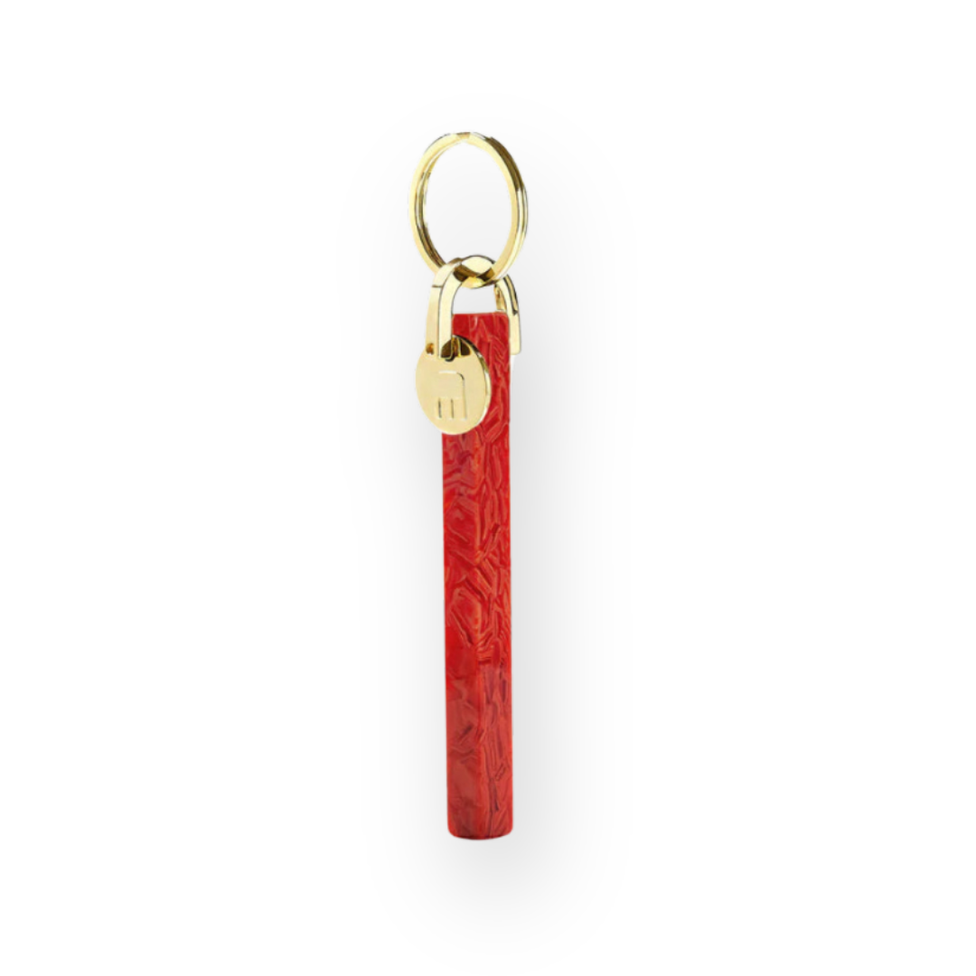 MACHETE - BAR KEYCHAIN IN POPPY - GOLD HARDWARE