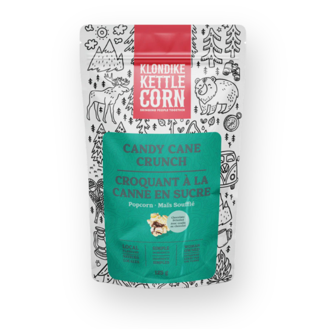 KLONDIKE KETTLE CORN - KETTLE CORN IN CANDY CANE CRUNCH