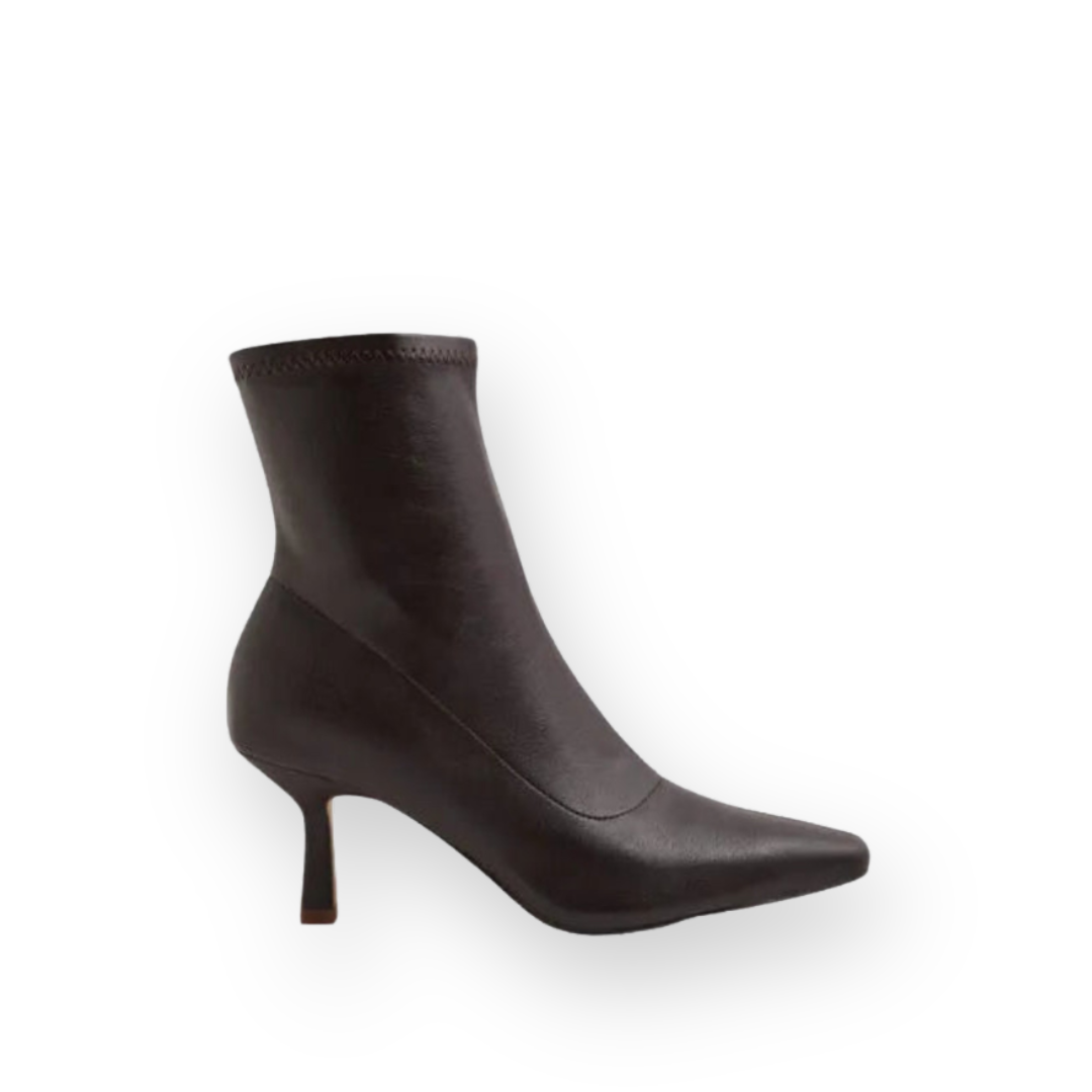 MOLLINI - AUDRY BOOTIE IN CHOCOLATE BROWN SYNTHETIC LEATHER