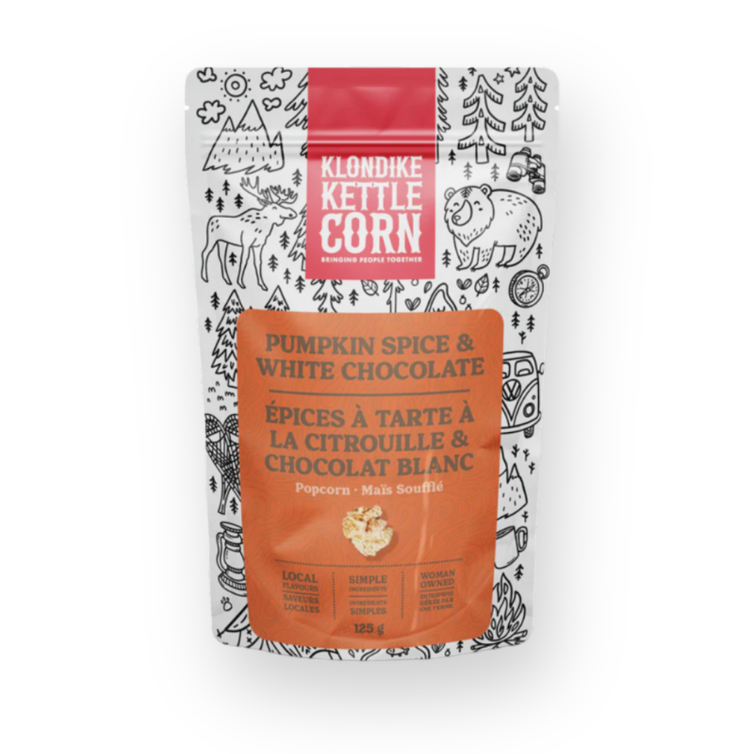 KLONDIKE KETTLE CORN - KETTLE CORN IN PUMPKIN SPICE & WHITE CHEDDAR