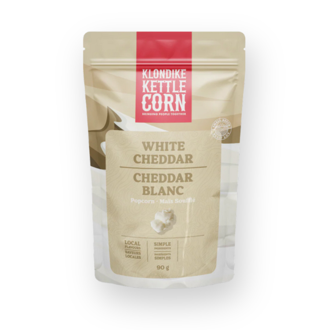 KLONDIKE KETTLE CORN - KETTLE CORN IN WHITE CHEDDAR