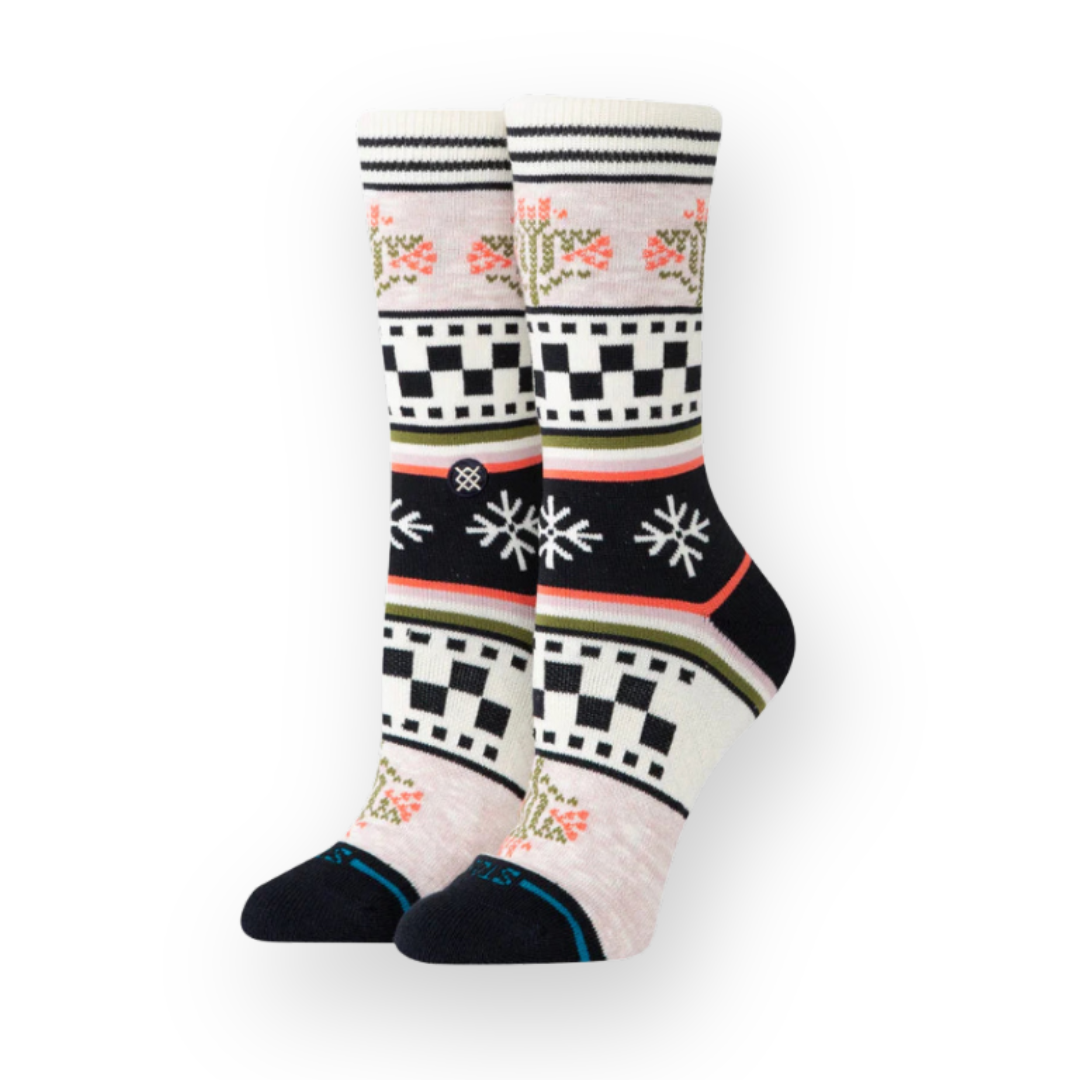 STANCE - W WINTER BLOOM CREW SOCK IN LILAC