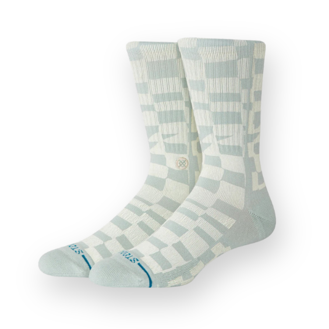 STANCE - WAVE CHECK CREW SOCK IN PALE BLUE