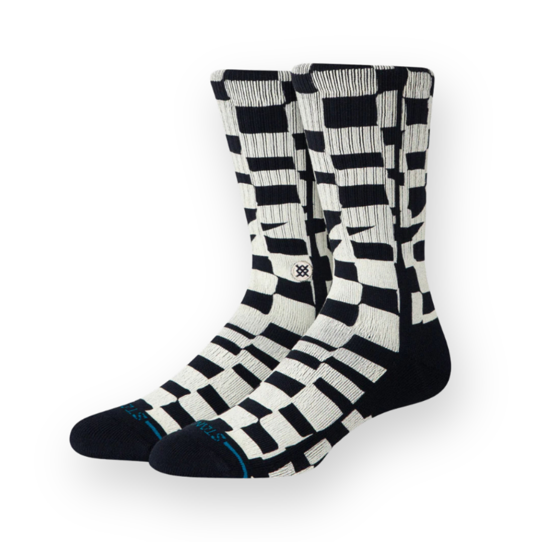 STANCE - WAVE CHECK CREW SOCK IN BLACK