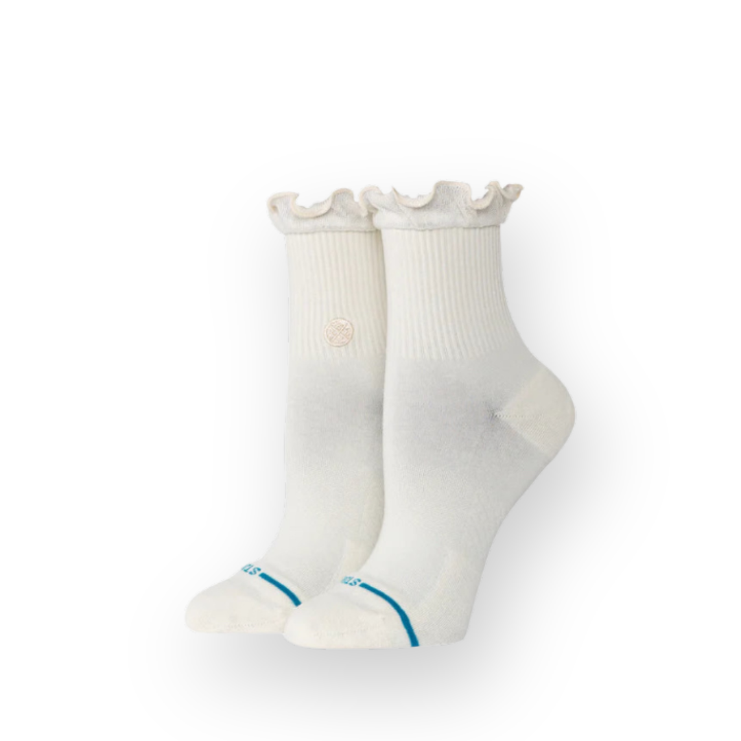 STANCE - W RUFFLE RUFFLE ICON QUARTER SOCK IN IVORY