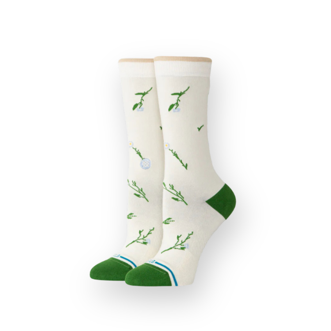 STANCE - W WILDFLOWER CREW SOCK IN IVORY