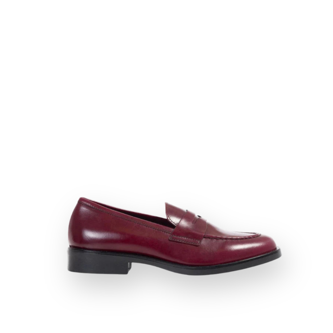 ATELIERS - CARLOS LOAFER IN BORDO LEATHER