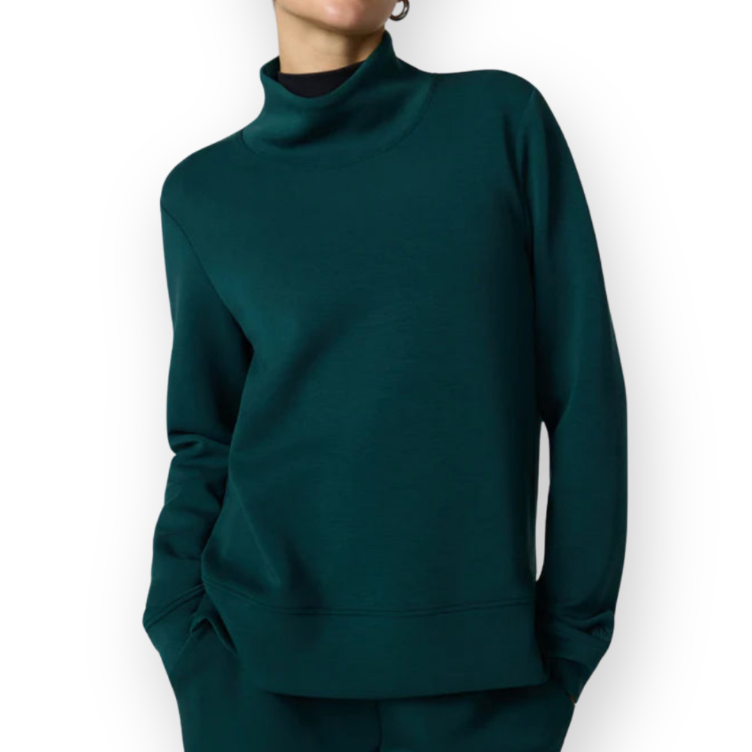 MPG SPORT - DREAMWEAVE MOCK NECK SWEATER IN PONDEROSA PINE