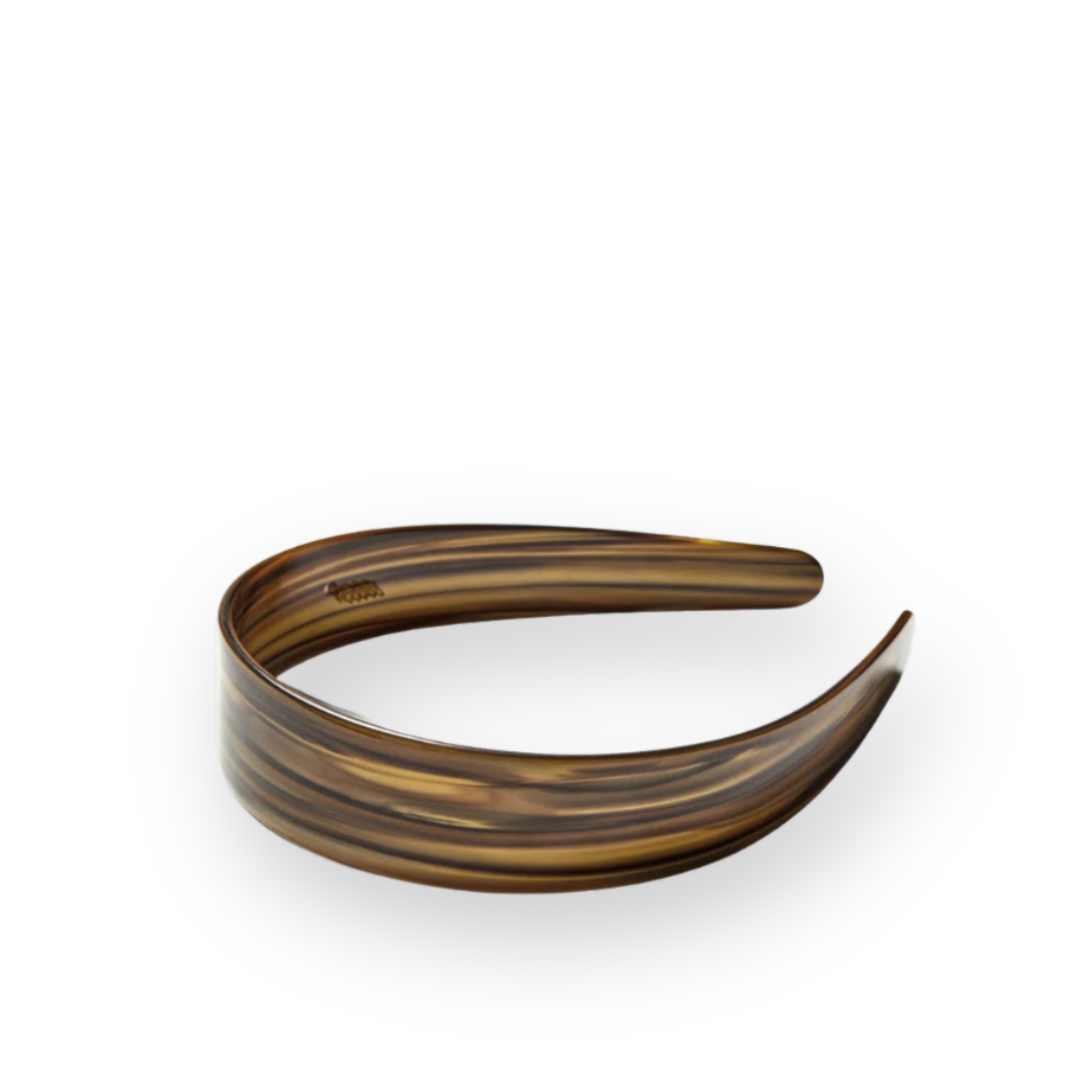 MACHETE - WIDE HEADBAND IN TIGER'S EYE