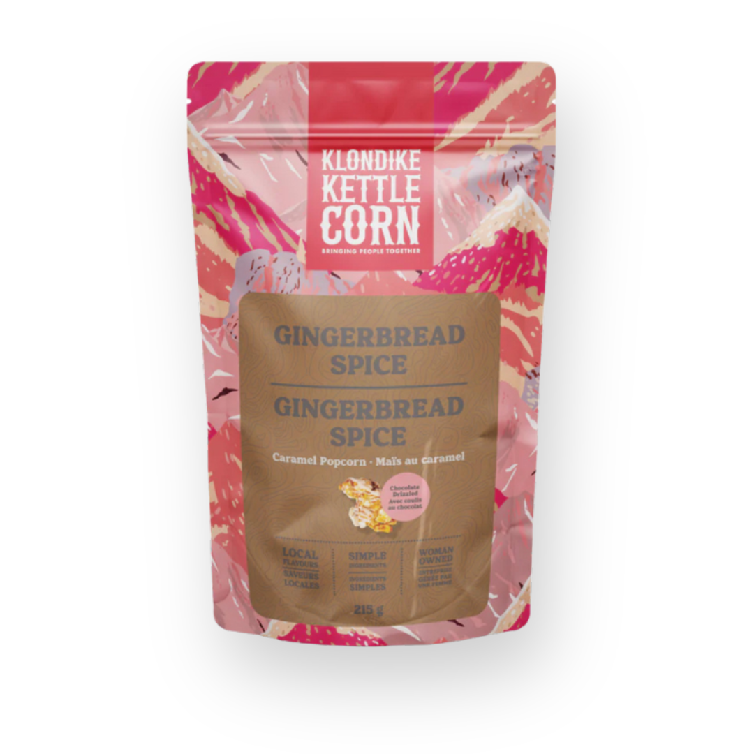 KLONDIKE KETTLE CORN - KETTLE CORN IN GINGERBREAD SPICE