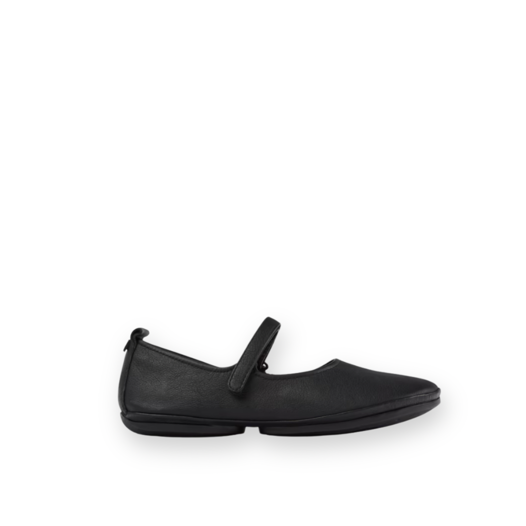 CAMPER - RIGHT MARY-JANE FLAT K201365-021 IN BLACK LEATHER