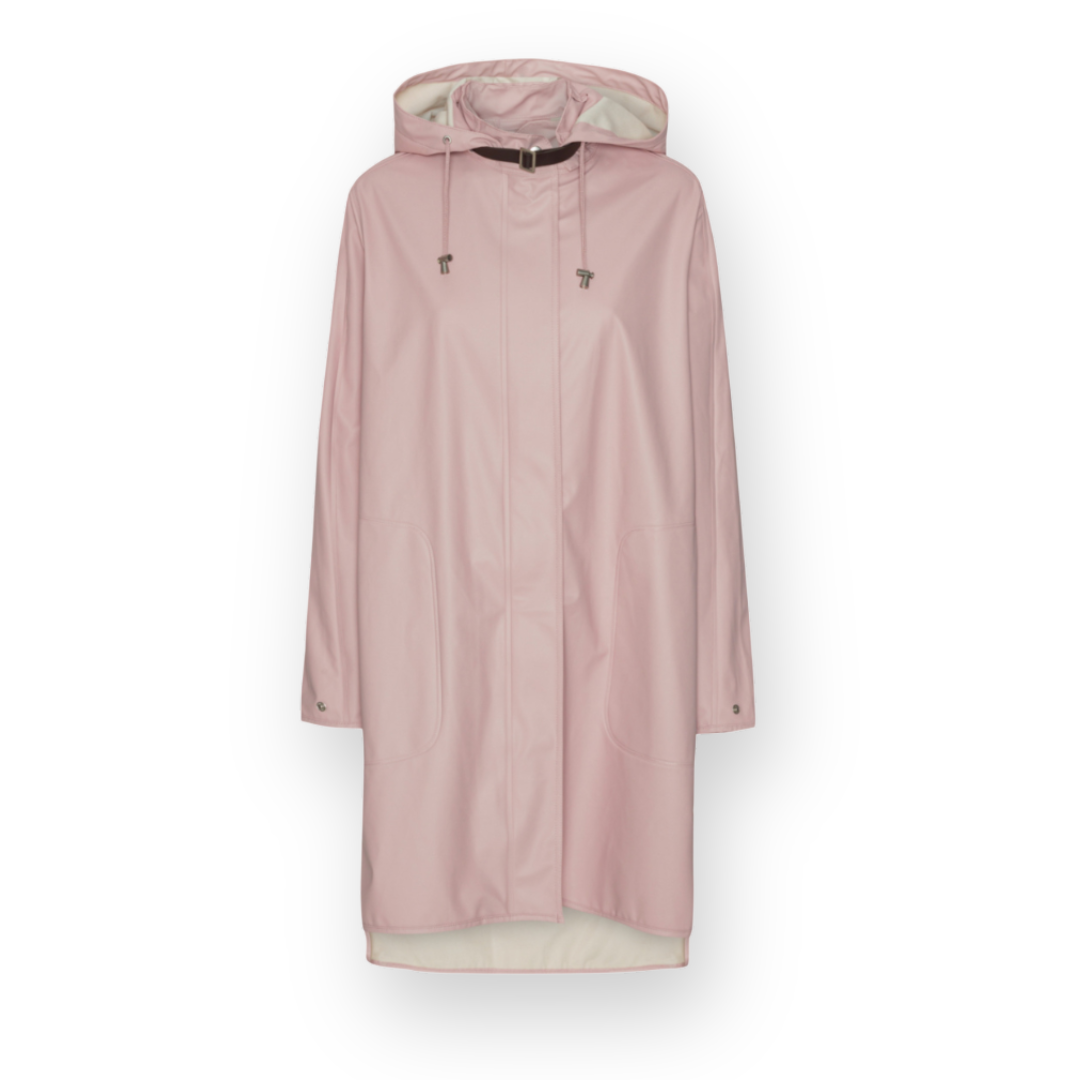 ILSE JACOBSEN - LONG RAIN71 COAT IN BURNISHED LILAC