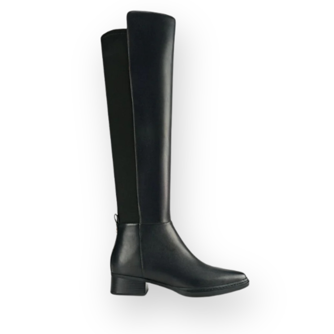 MICHAEL KORS - LEX TALL BOOT IN BLACK LEATHER