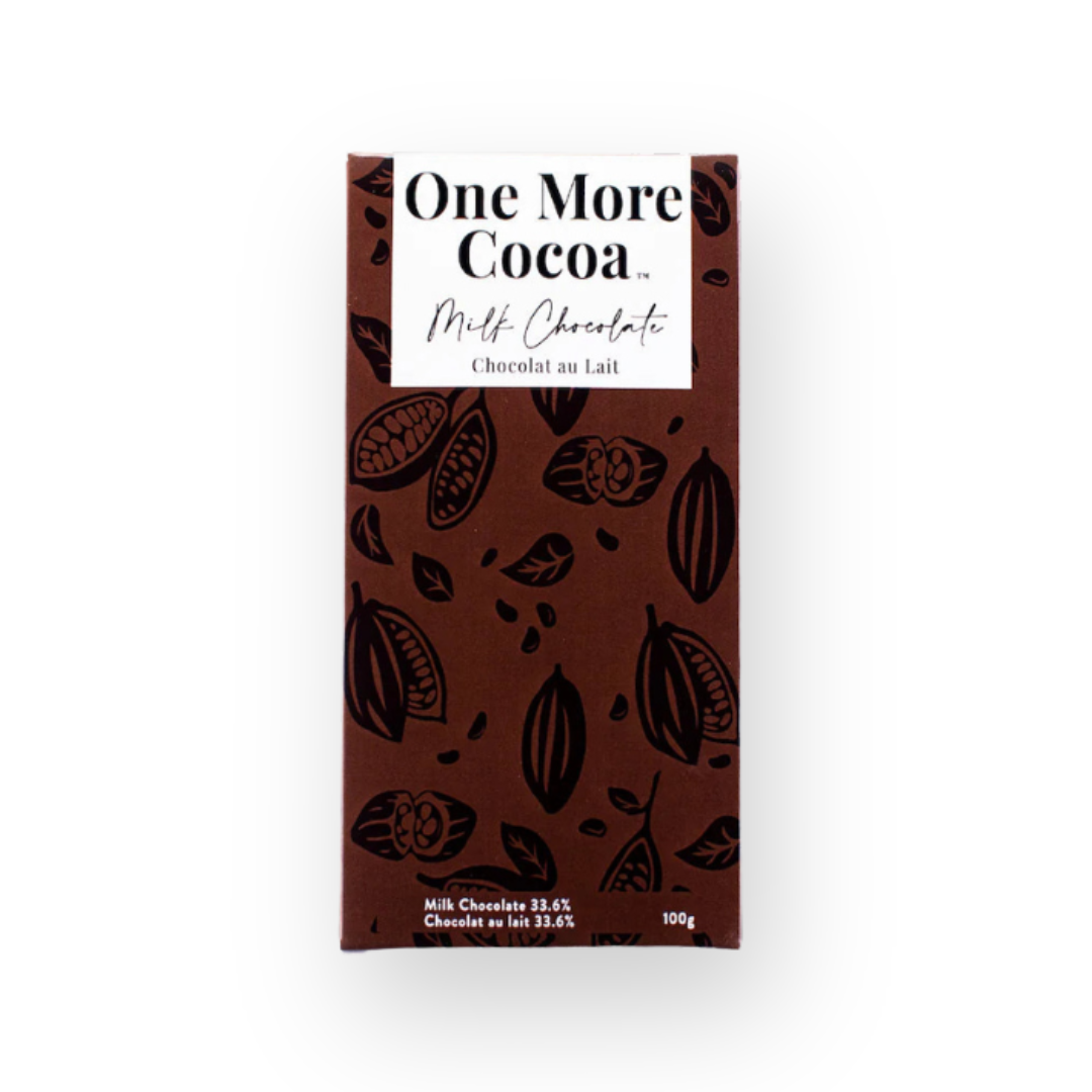 ONE MORE COCOA - GOURMET CHOCOLATE BAR IN MILK CHOCOLATE