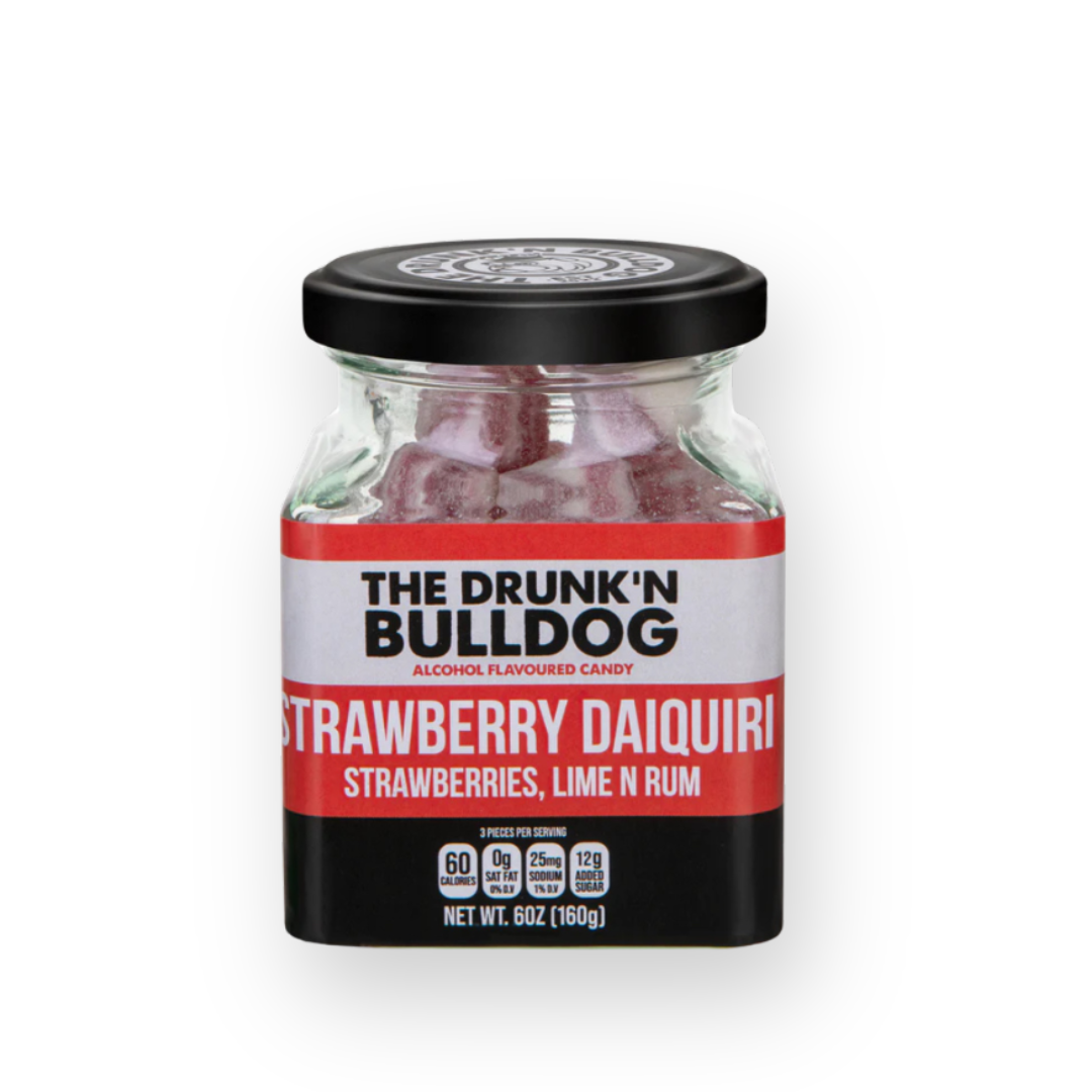 THE SWEET SNOB - THE DRUNK'N BULLDOG HARD SWEETS IN STRAWBERRY DAIQUIRI