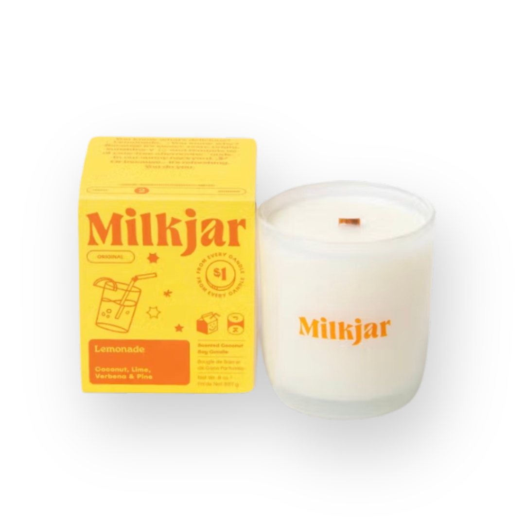 MILKJAR - COCONUT SOY CANDLE IN LEMONADE - 8OZ