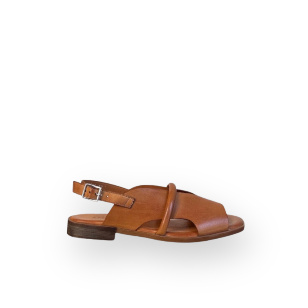 ATELIERS - FRANCESCA SANDAL IN TAN LEATHER