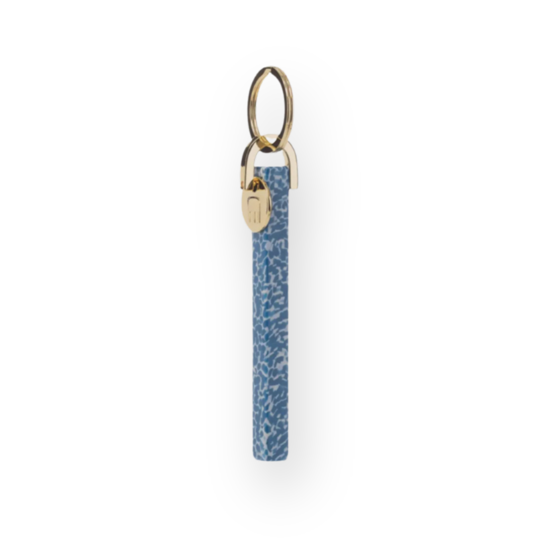 MACHETE - BAR KEYCHAIN IN CERULEAN BLUE - GOLD HARDWARE