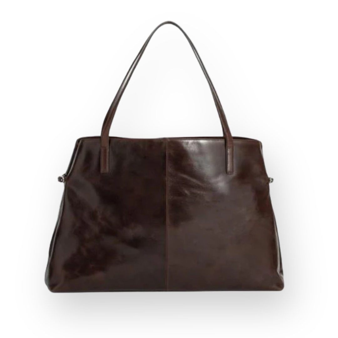 VAGABOND SHOEMAKERS - CANNES TOTE BAG IN DARK BROWN LEATHER