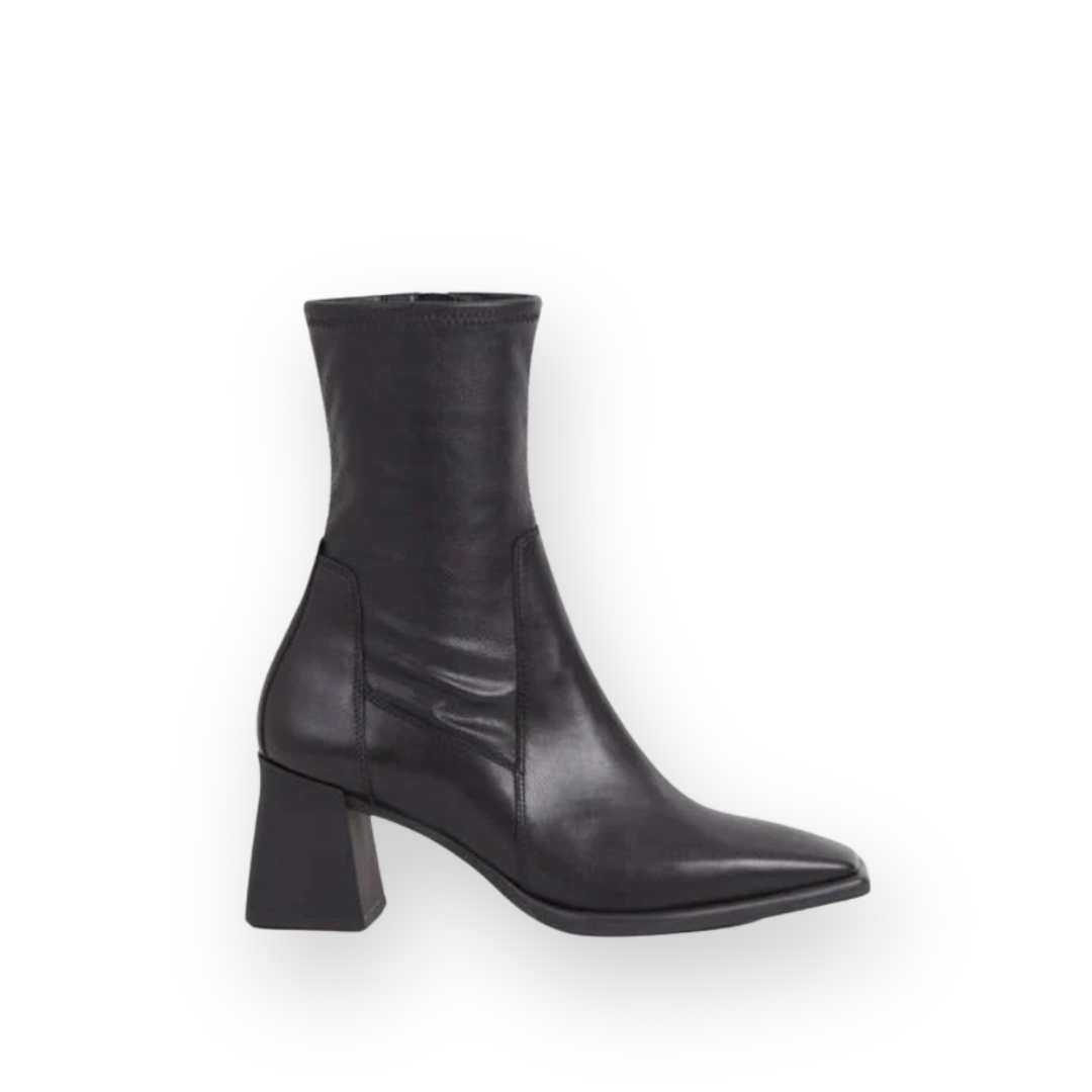 VAGABOND SHOEMAKERS - HEDDA SOCK TOP BOOT IN BLACK LEATHER