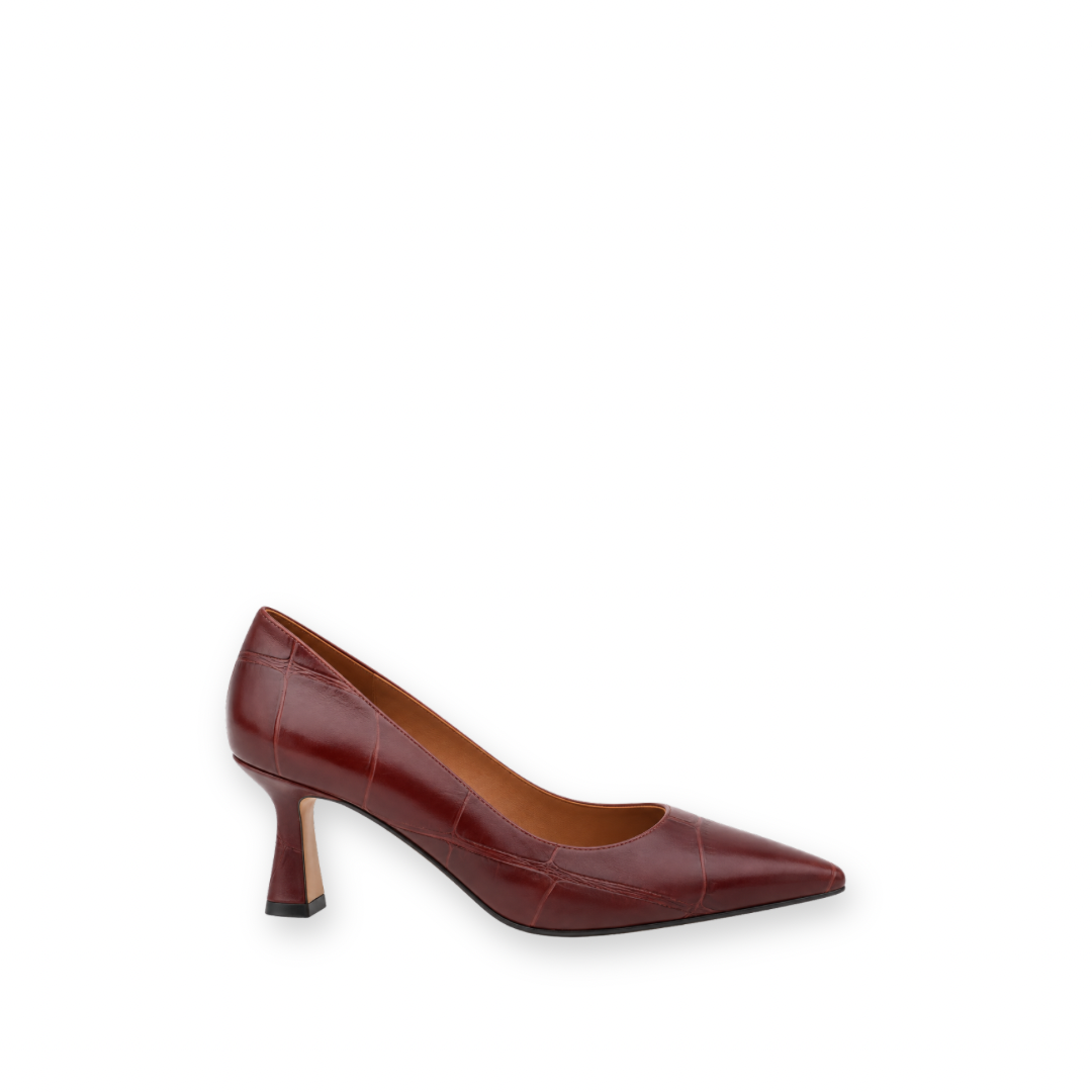 ANGEL ALARCON - ELEANOR PUMP 26508-458F IN BORDO CROCO LEATHER