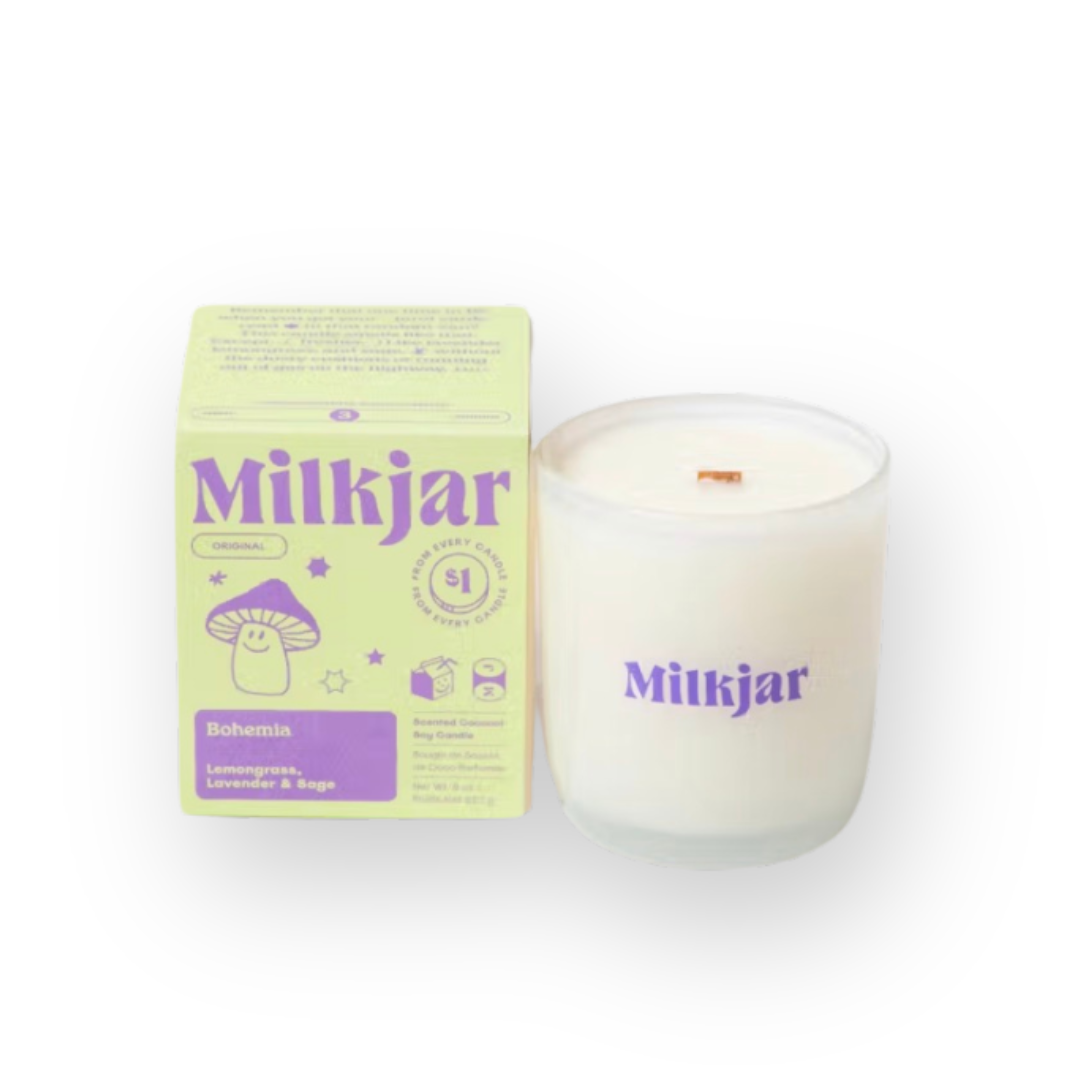 MILKJAR - COCONUT SOY CANDLE IN BOHEMIA - 8OZ