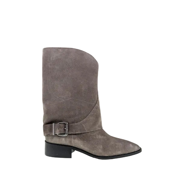 ATELIERS - BAZEL BOOT IN TAUPE SUEDE