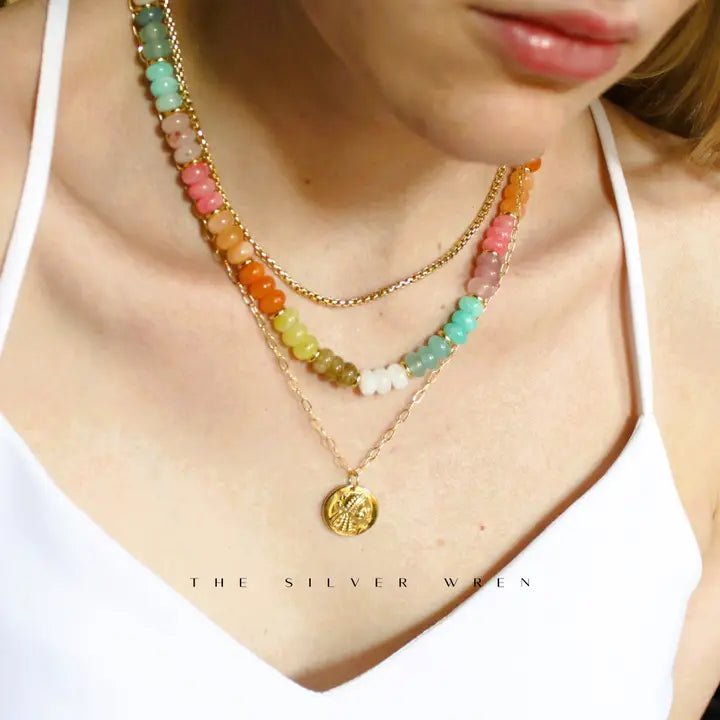 THE SILVER WREN - INES CANDY BEADED NECKLACE IN MULTI