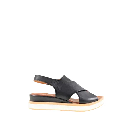 ATELIERS - CACTAGENA SANDAL IN BLACK LEATHER