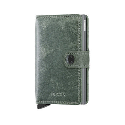 SECRID - MINIWALLET IN VINTAGE SAGE LEATHER