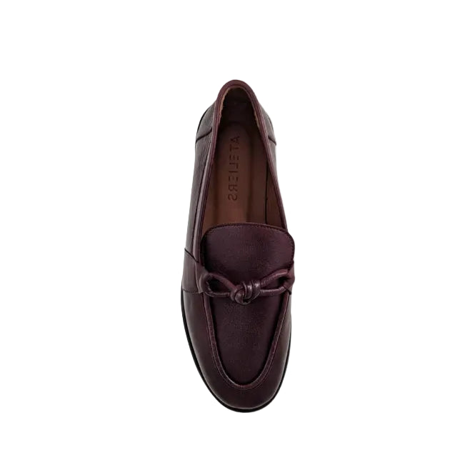 ATELIERS - SERENA LOAFER IN BORDO LEATHER